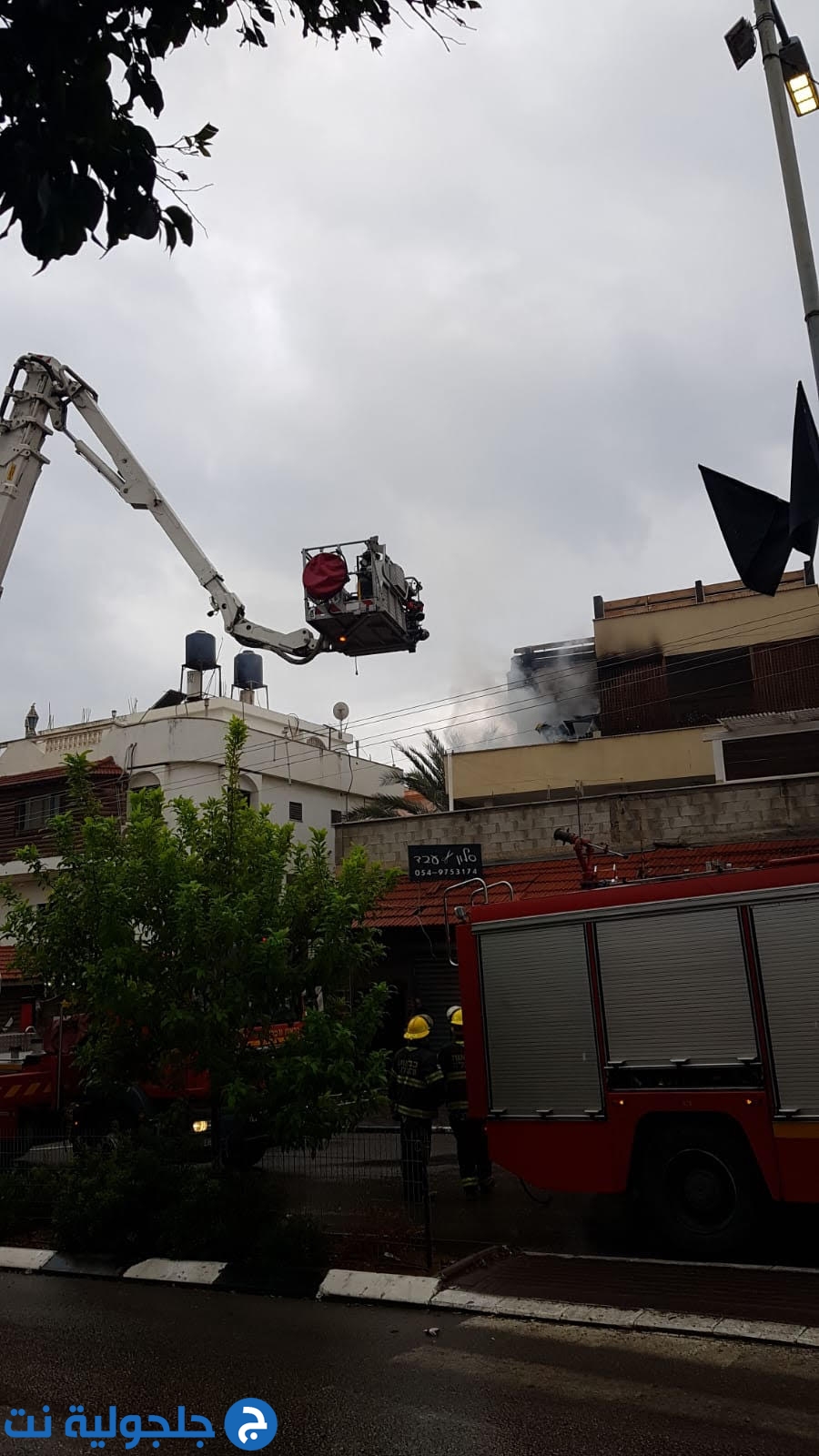 اندلاع حريق في احد اليبوت في كفر قاسم